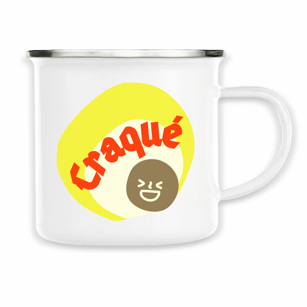 CRAQUE ? ? CAPSULE JAUNE CREME ? Mug en métal