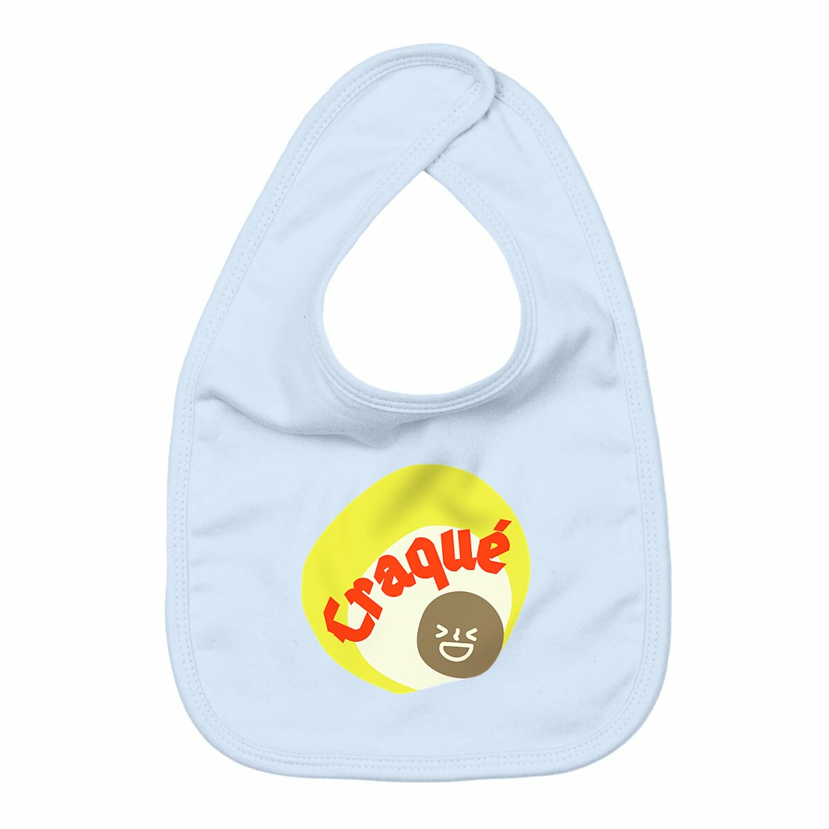 CRAQUE ? CAPSULE PUNCHY ? Bavoir 100 % coton biologique 3 coloris 