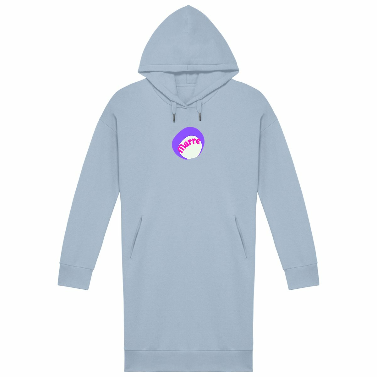 MARRE ? CAPSULE LICORNE ? Robe sweat à capuche 100% écologique 3 coloris