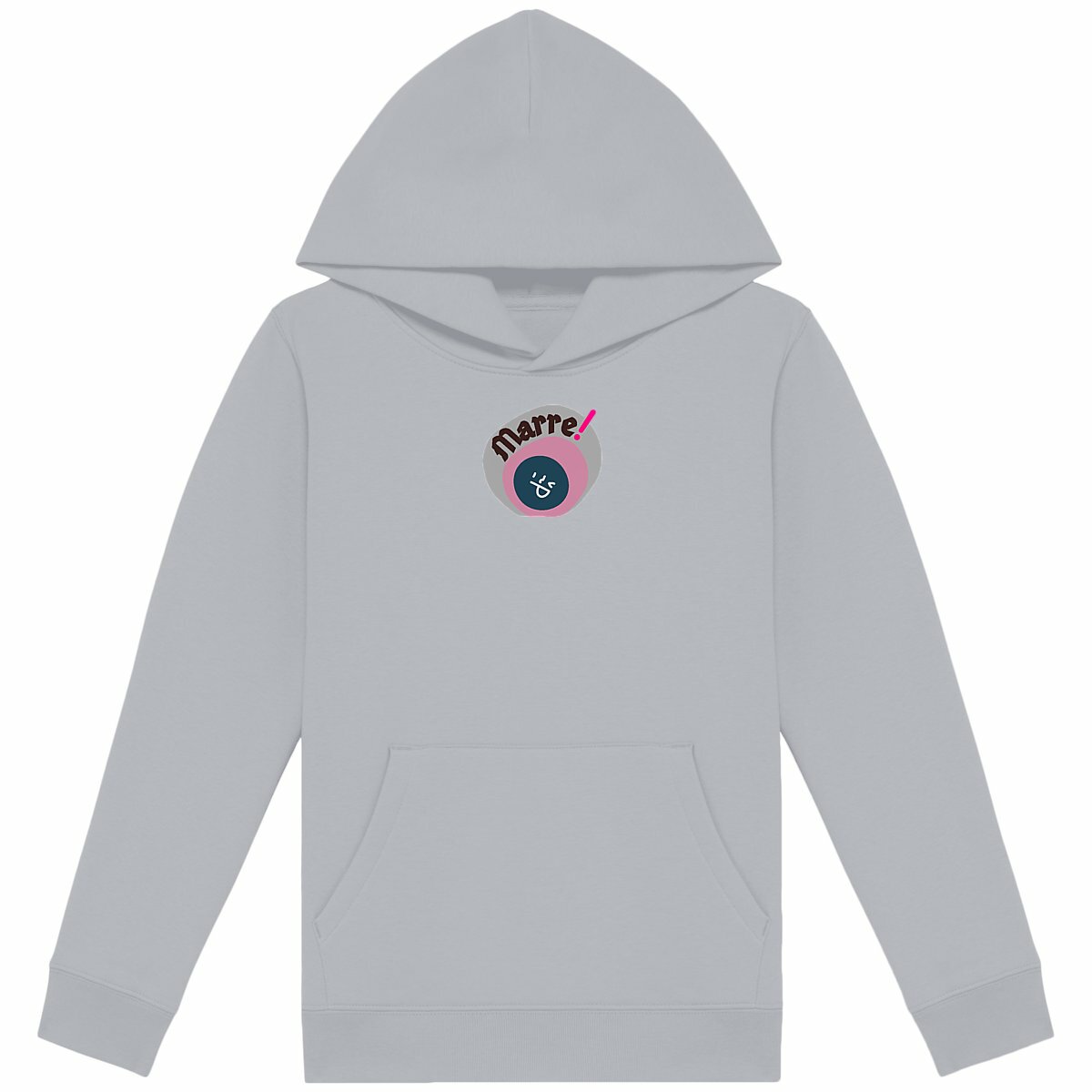 MARRE ! ? SMILEY ACIDULE ? Sweat à capuche léger Enfant.Ado écologique 3 coloris