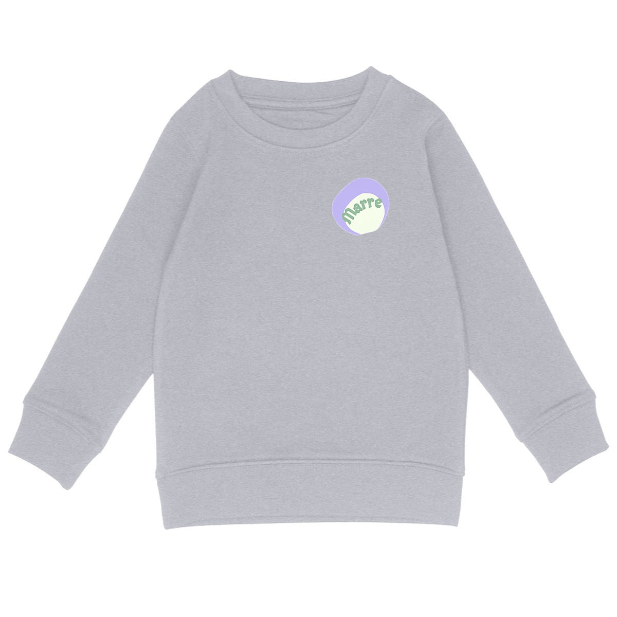 MARRE ? CAPSULE CHANTILLY? Sweat Enfant.Ado léger 100% écologique 4 coloris