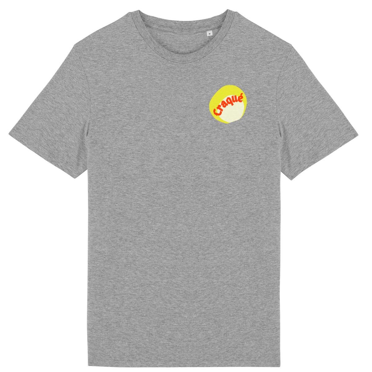 Craqué T-shirt écologique 7 coloris Rocker - tampon rouge blanc jaune