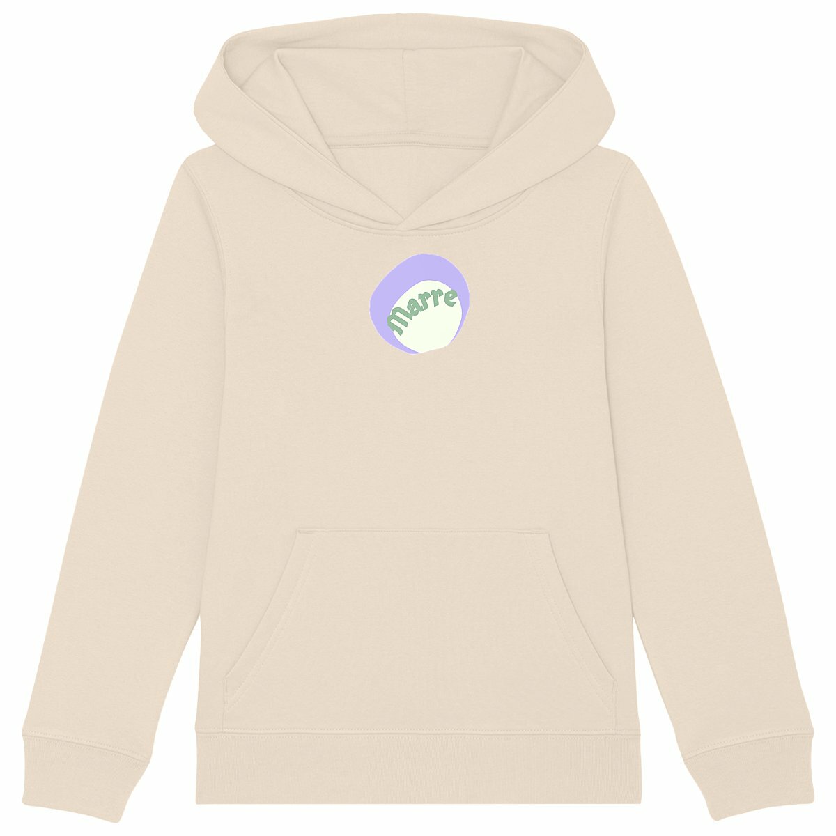 MARRE ? CAPSULE CHANTILLY? Sweat à capuche épais Enfant.Ado écologique 3 coloris