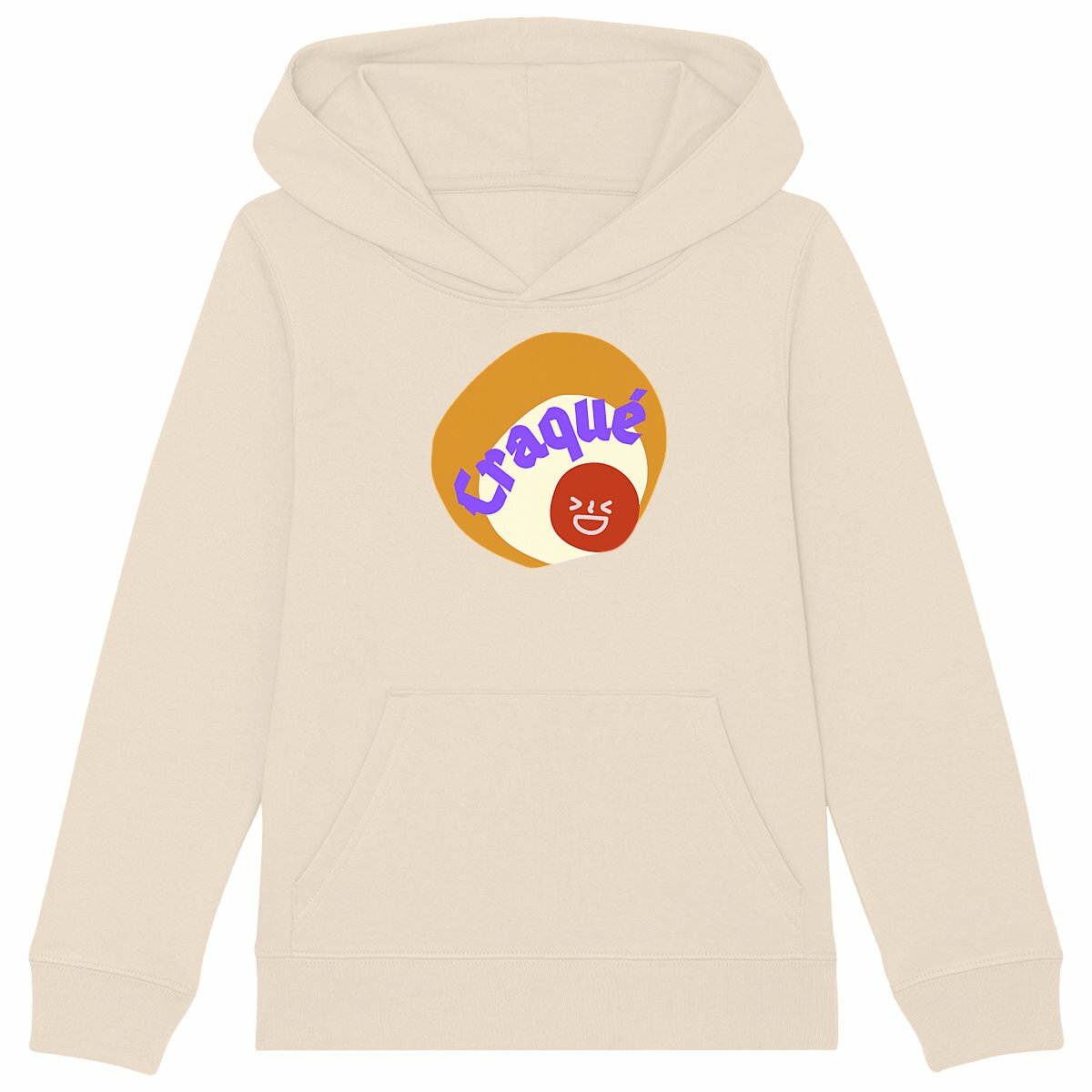 CRAQUE ? ? CAPSULE CAMEL MARRON CREME ? Sweat capuche épais Enfant & Ado 3 coloris