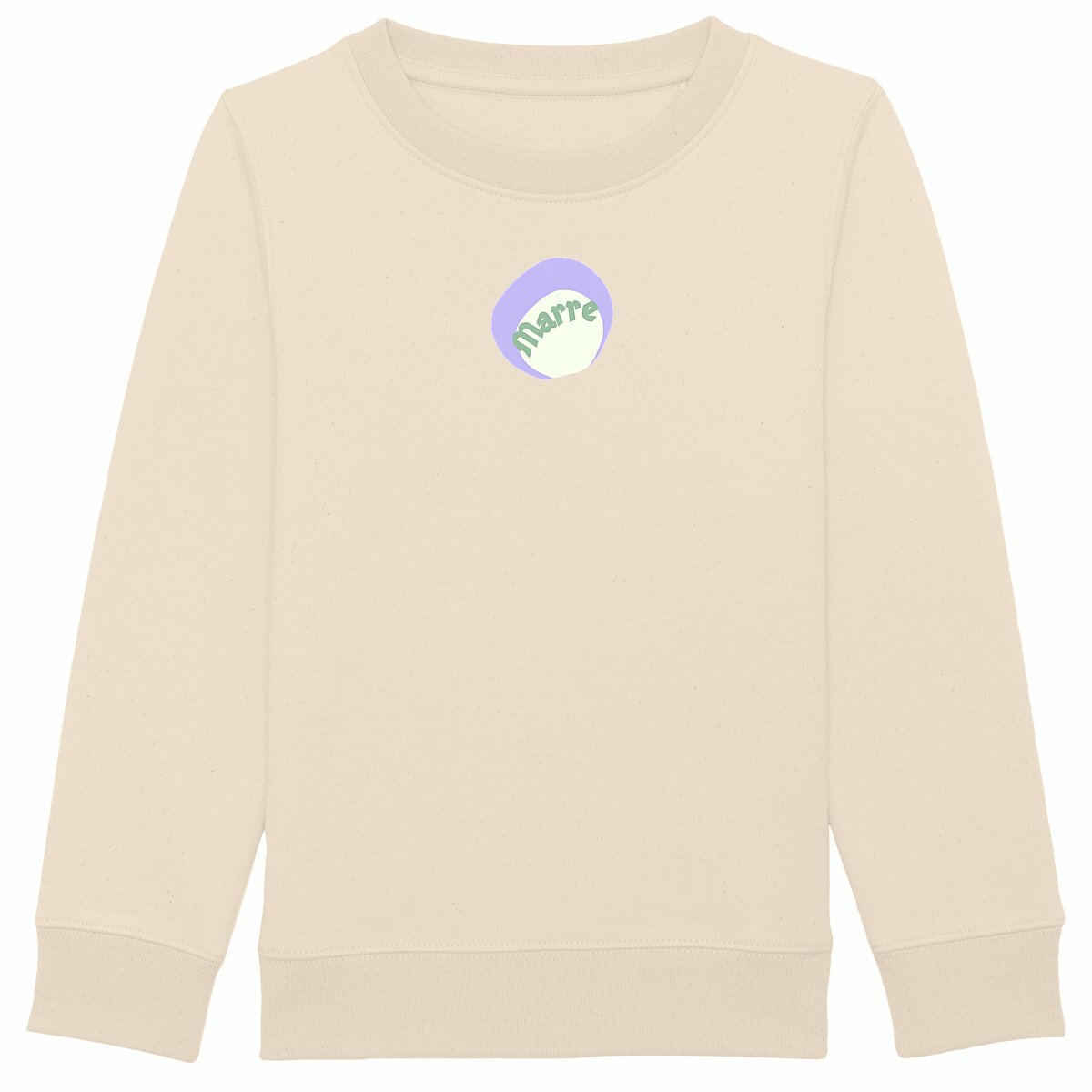 MARRE ? CAPSULE CHANTILLY? Sweat Enfant.Ado épais 100% écologique 3 coloris