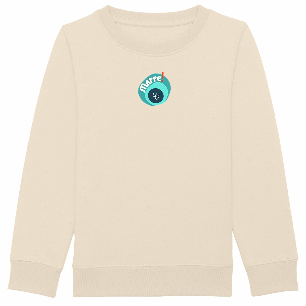 ? SMILEY CANARD & TURQUOISE ? Sweat épais Enfant & Ado 100% écologique 3 coloris