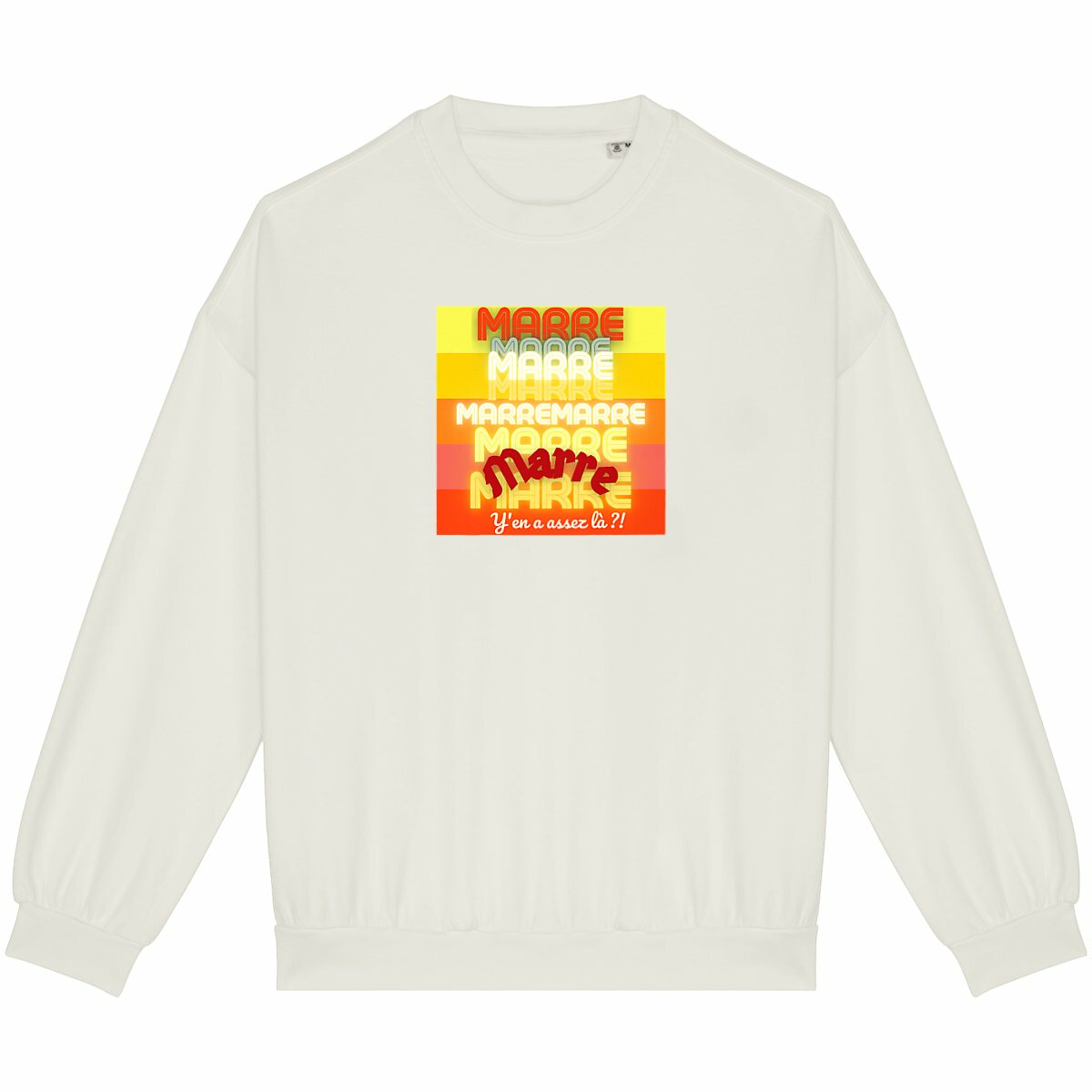 MARRE ! ? Tampon Soleil ? Sweat 100% coton biologique 4 coloris