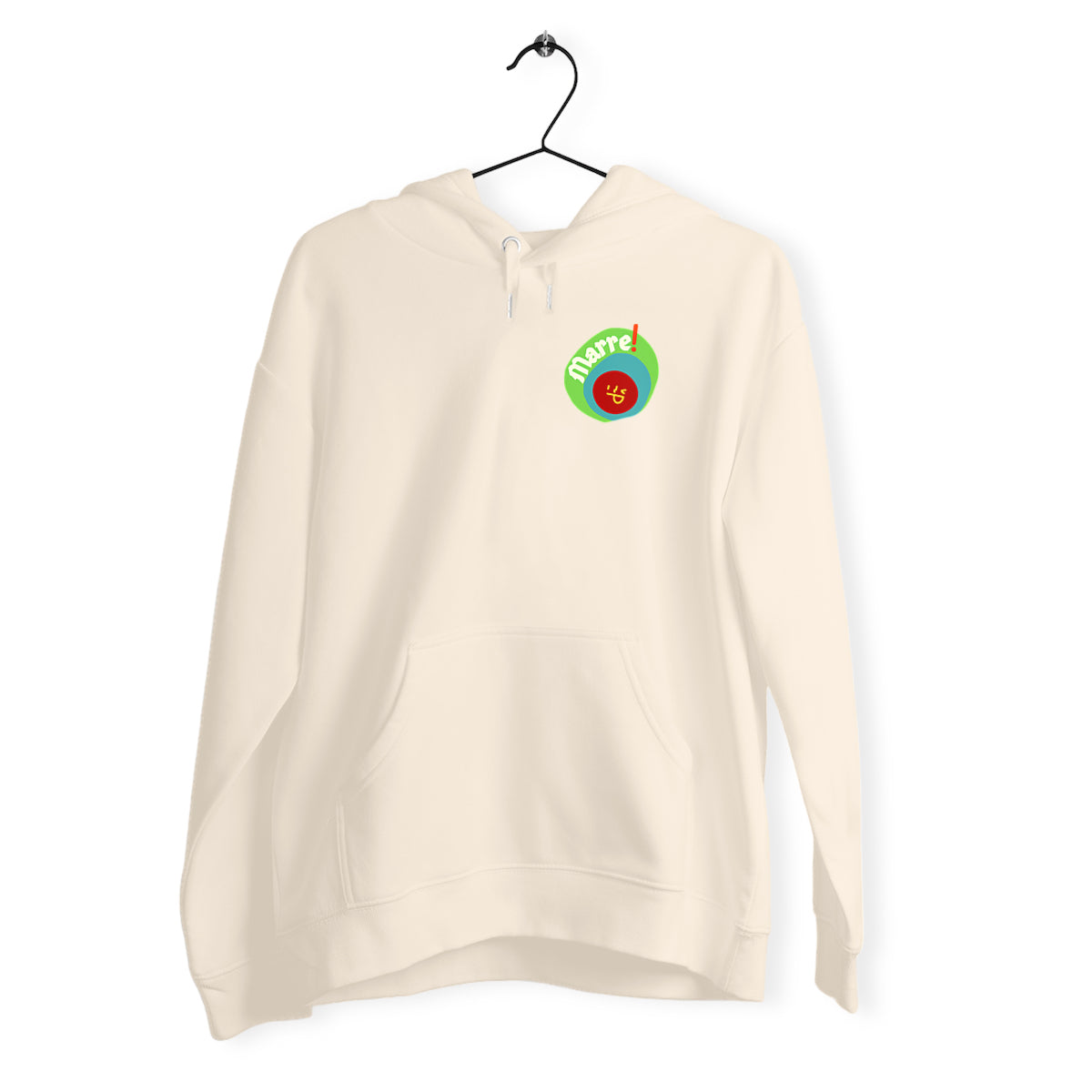 MARRE ! ? SMILEY VERT BLEU ?  Sweat capuche épais 5 coloris