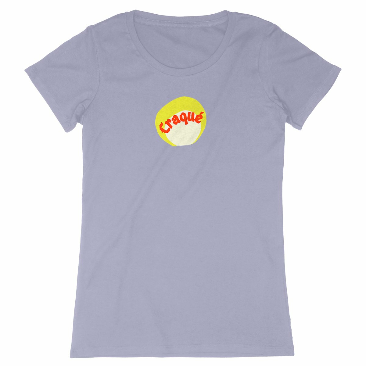 Craqué logo au centre T-shirt écologique 8 coloris Expresser - tampon rouge blanc jaune