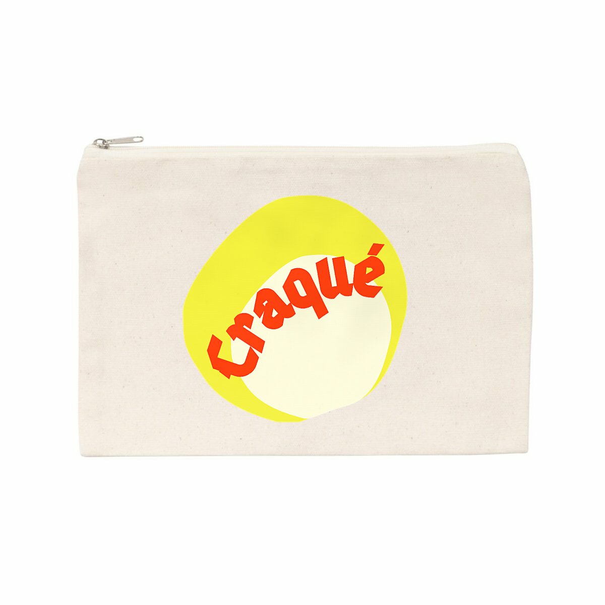 Craqué trousse tampon rouge blanc jaune