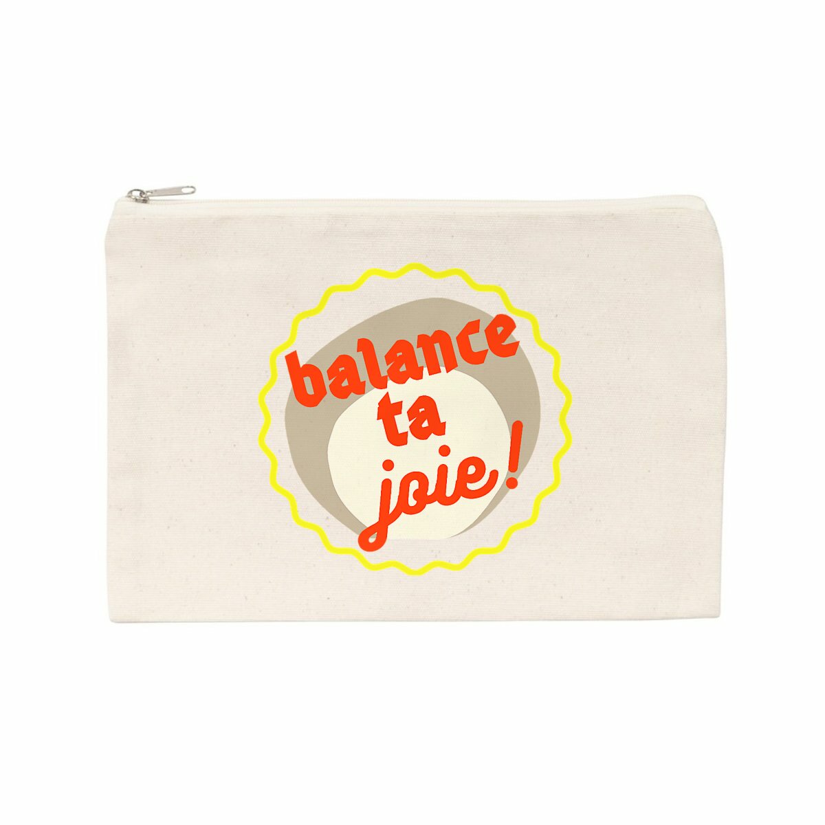 BTJ !  Pochette-trousse capsule rouge kaki jaune 