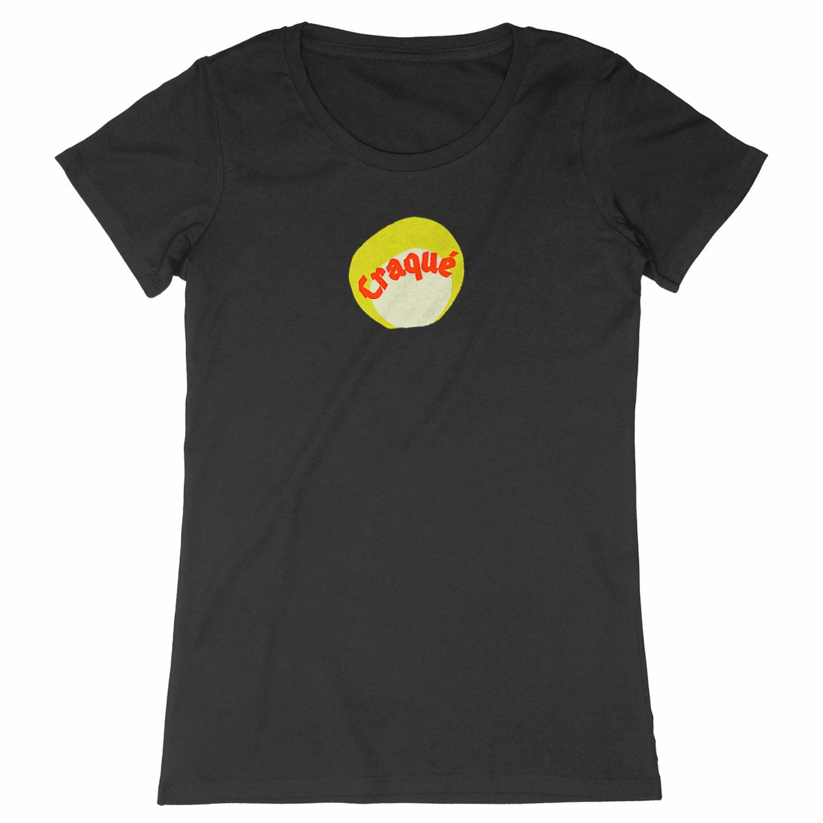 Craqué logo au centre T-shirt écologique 8 coloris Expresser - tampon rouge blanc jaune