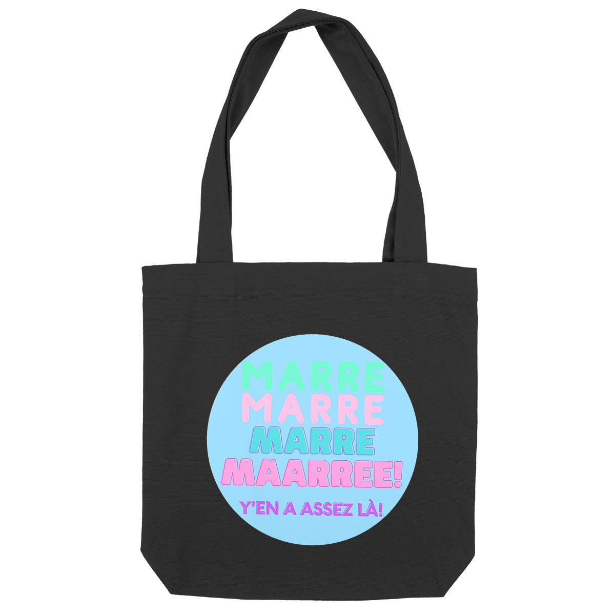 MARRE ? MACARON SWEETY ? Totebag épais 100% recyclé 2 coloris