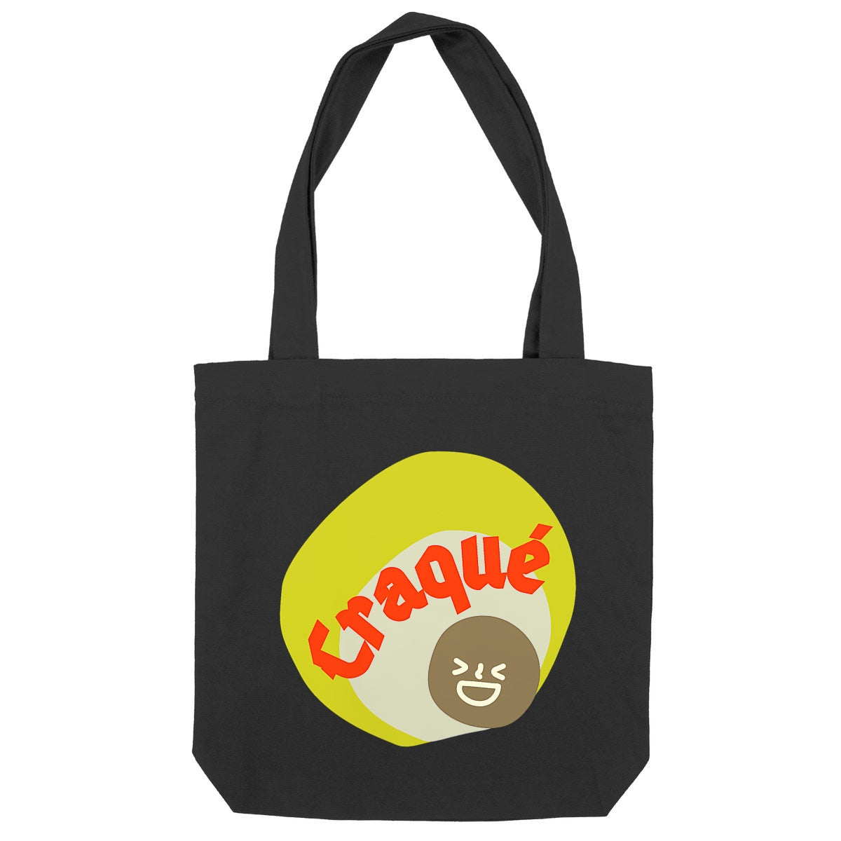 CRAQUE ? ? CAPSULE JAUNE CREME ? Totebag épais 100% recyclé 2 coloris