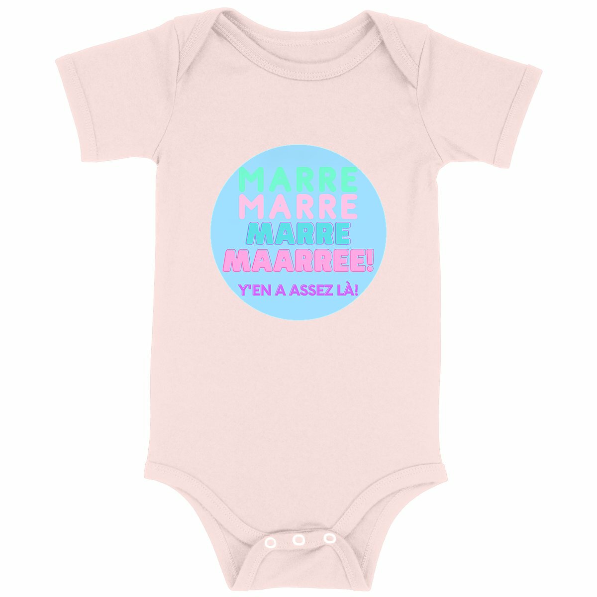 MARRE ? MACARON SWEETY ? Body bébé 100% coton biologique ou en conversion 3 coloris