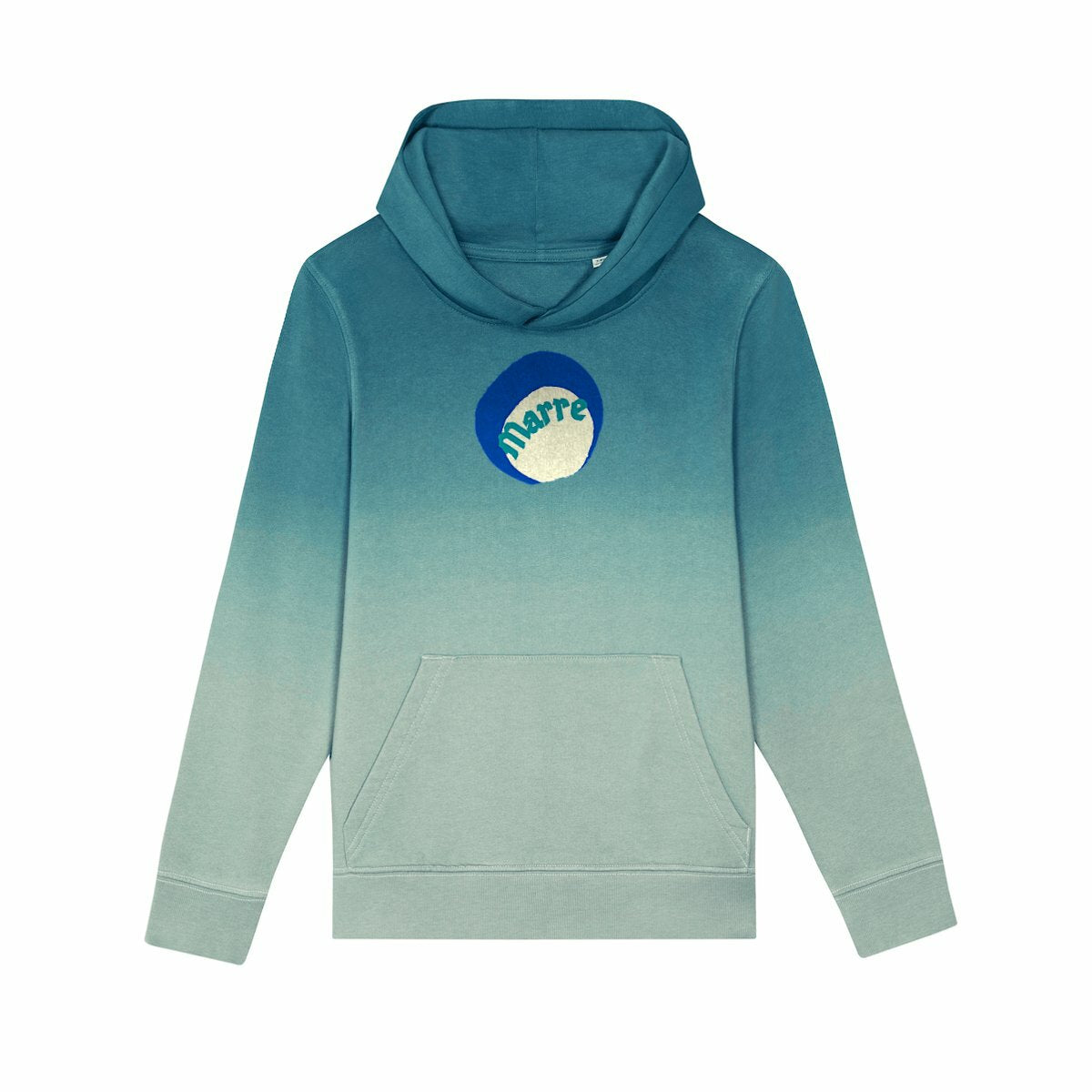 MARRE ! ? CAPSULE OCEAN ? Sweat à capuche Enfant Dip Dye 100% coton biologique